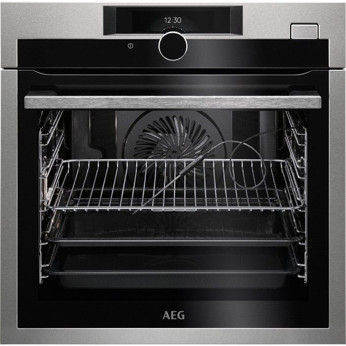 AEG BSE882320M 60Cm Built In Electric Multifunction Single Oven with Steam - Stainless Steel - Atlantic Electrics - 39477715534047 