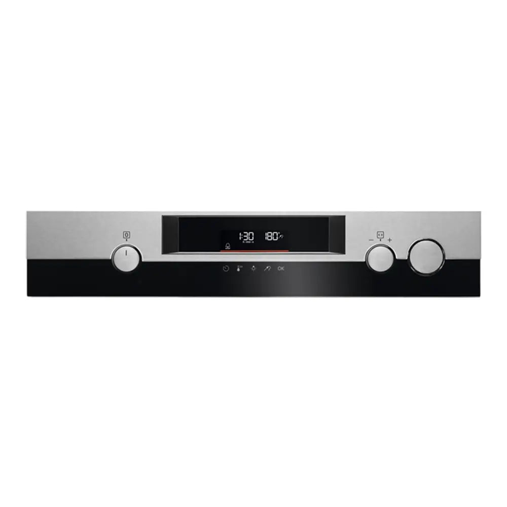AEG BSK577261M 7000 72 Litre Built-In SteamCrisp Pyrolytic Self Clean Oven, LED Display, 59.6cm Wide - Stainless Steel with Anti-Fingerprint Coating | Atlantic Electrics