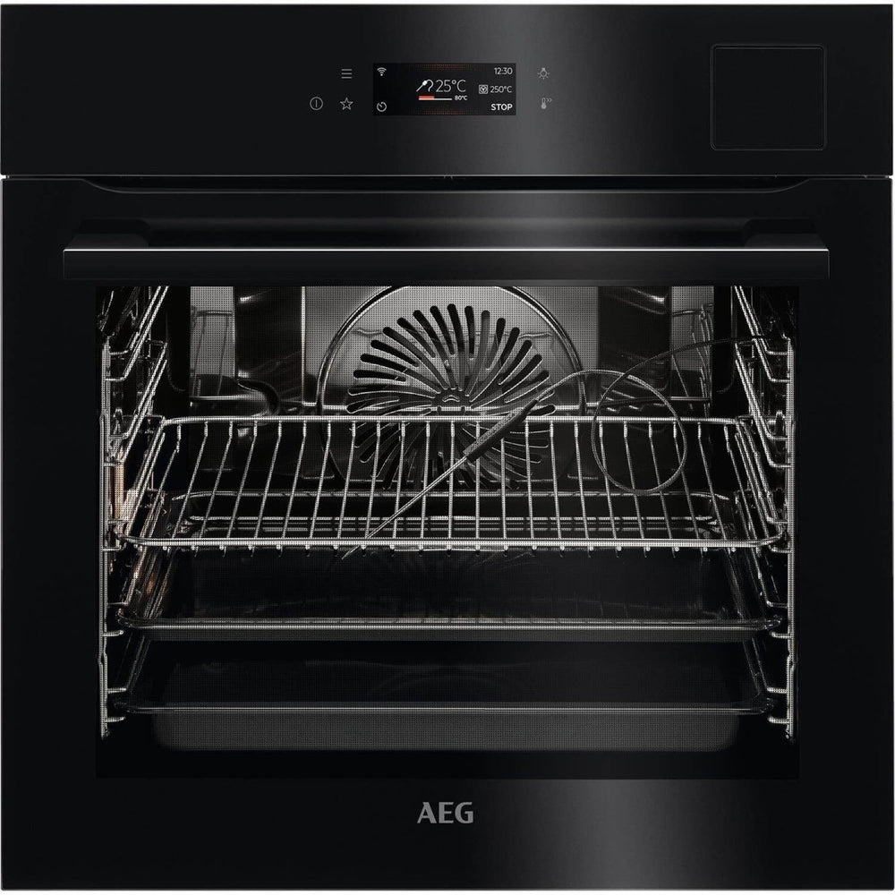 AEG BSK798280B Built In Electric Single Oven With Food Sensor & Touch Controls - Black | Atlantic Electrics - 41338683949279 