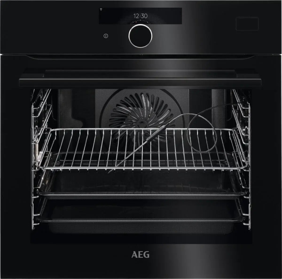AEG BSK978330B Wifi Connected Built In Electric Single Oven with Pyrolytic Cleaning - Black | Atlantic Electrics