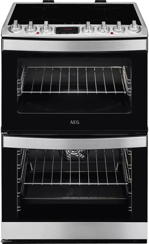 AEG CIB6732ACM Double Oven Cooker with Induction Hob - Stainless Steel | Atlantic Electrics - 40917126086879 