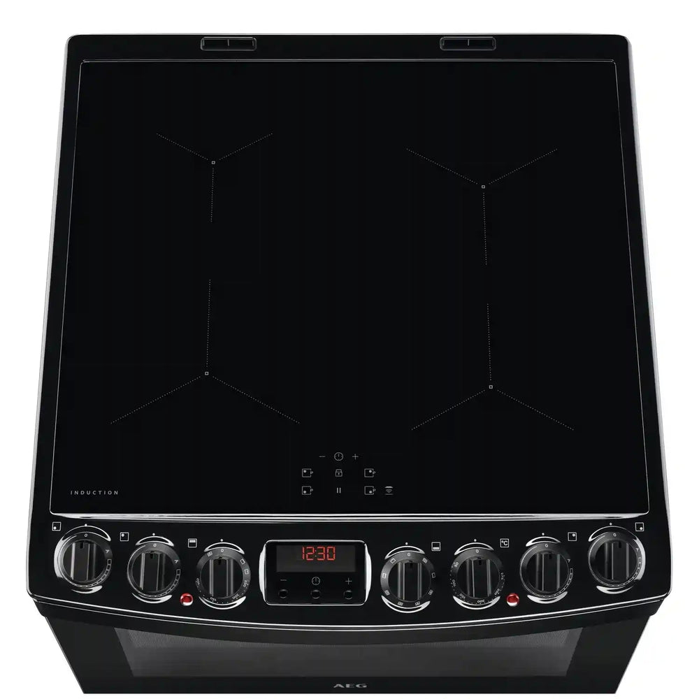 AEG CIB6742ACB Double Oven Cooker with Induction Hob - Black | Atlantic Electrics - 40157485433055 
