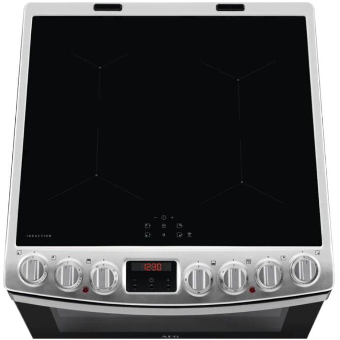 AEG CIB6742ACM Double Oven Cooker with Induction Hob - Stainless Steel | Atlantic Electrics - 41048148279519 