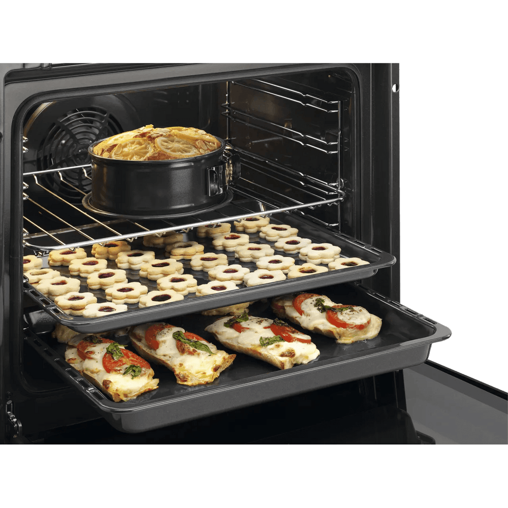 AEG CKB6540ACM 60cm Dual Fuel Cooker with Double Oven Black/Stainless Steel - Atlantic Electrics - 40157487399135 
