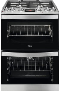 Thumbnail AEG CKB6540ACM 60cm Dual Fuel Cooker with Double Oven Black/Stainless Steel - 40157487136991