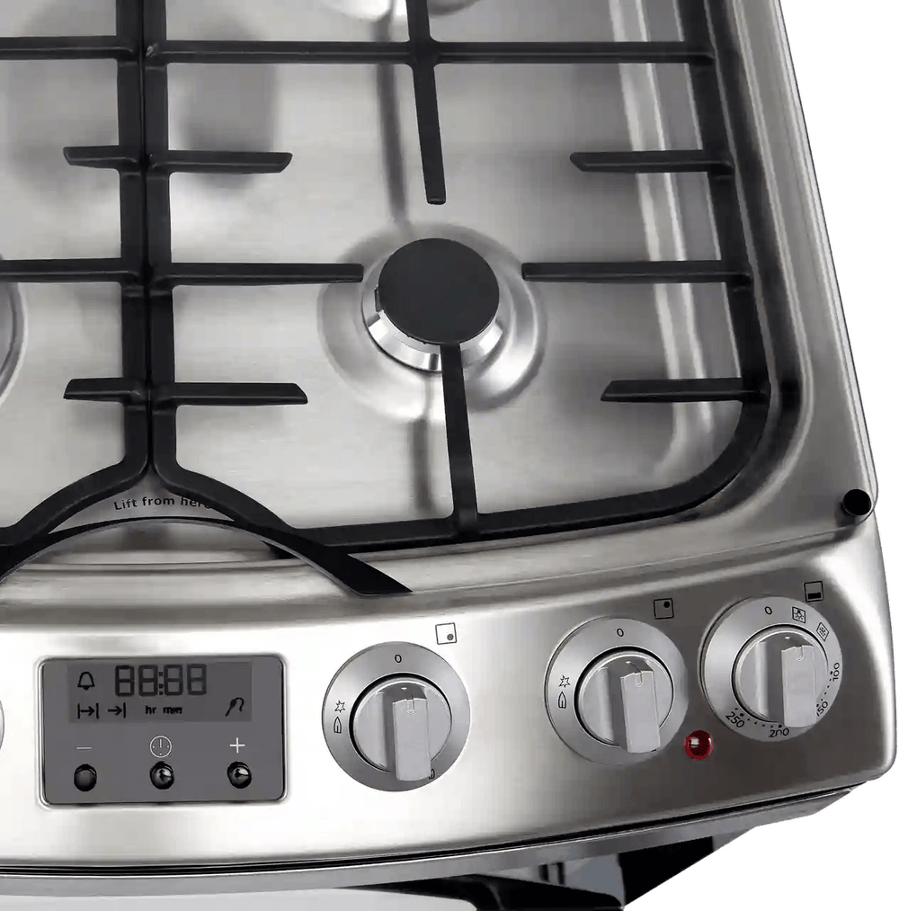 AEG CKB6540ACM Dual Fuel Cooker with Gas Hob- Stainless Steel | Atlantic Electrics - 40157487169759 
