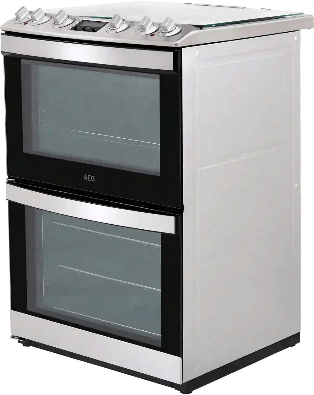 AEG CKB6540ACM Dual Fuel Cooker with Gas Hob- Stainless Steel | Atlantic Electrics - 40157487235295 