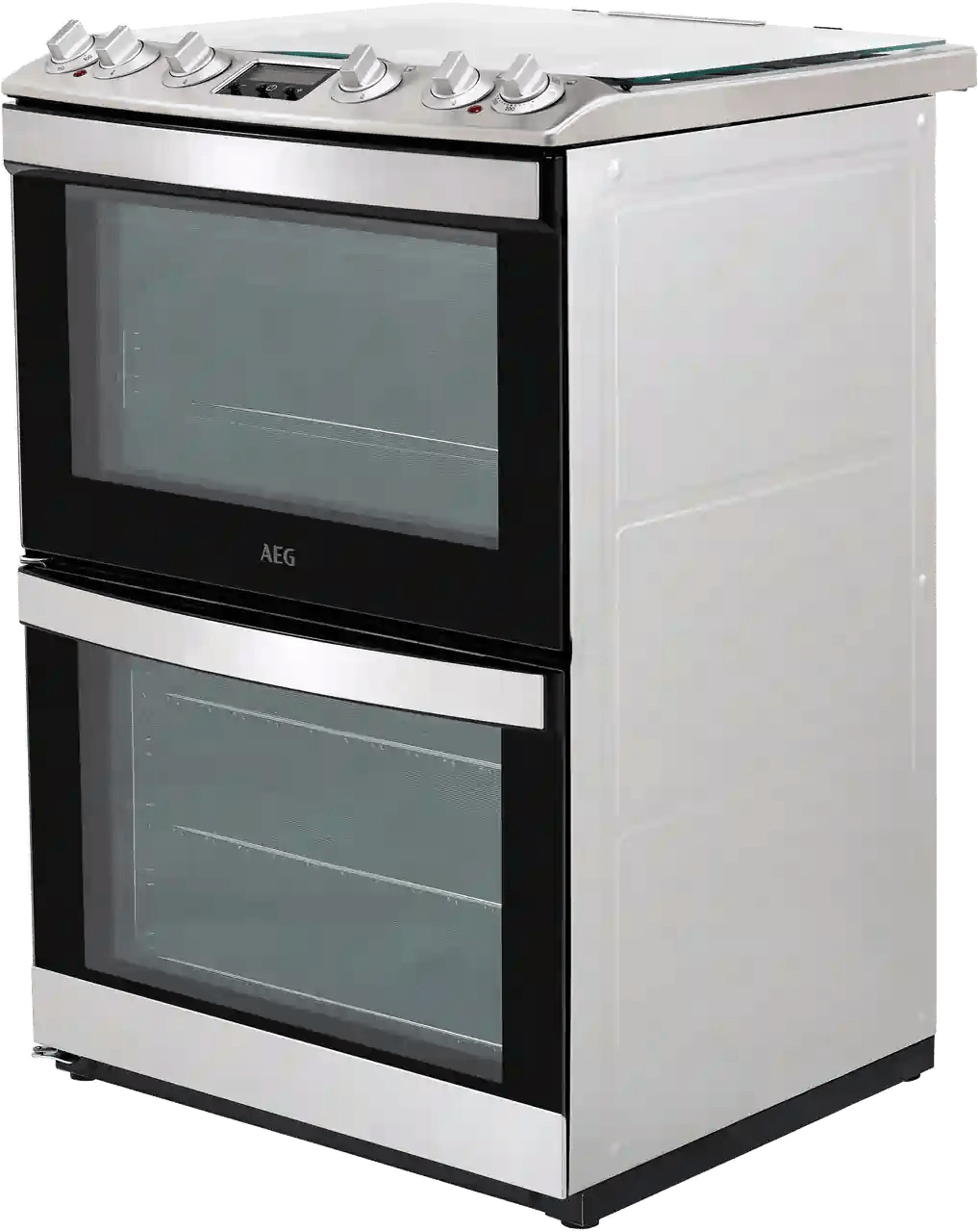 AEG CKB6540ACM Dual Fuel Cooker with Gas Hob- Stainless Steel | Atlantic Electrics