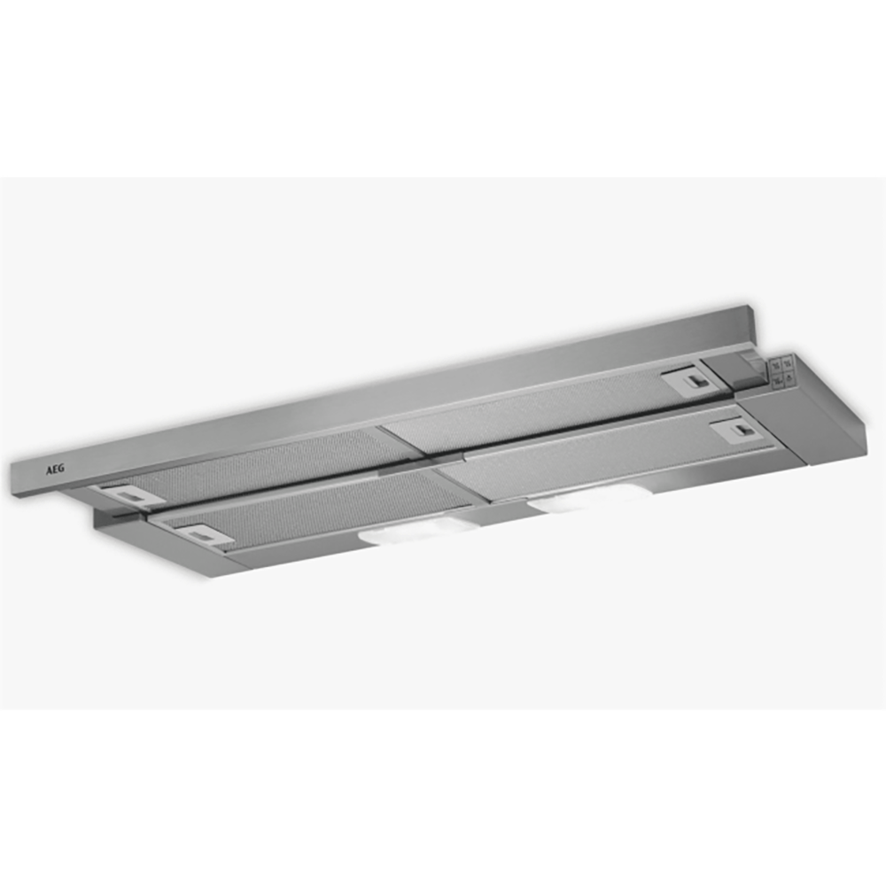 AEG DPB3931S Telescopic Canopy Cooker Hood, 90cm Wide - Stainless Steel | Atlantic Electrics - 39477717565663 