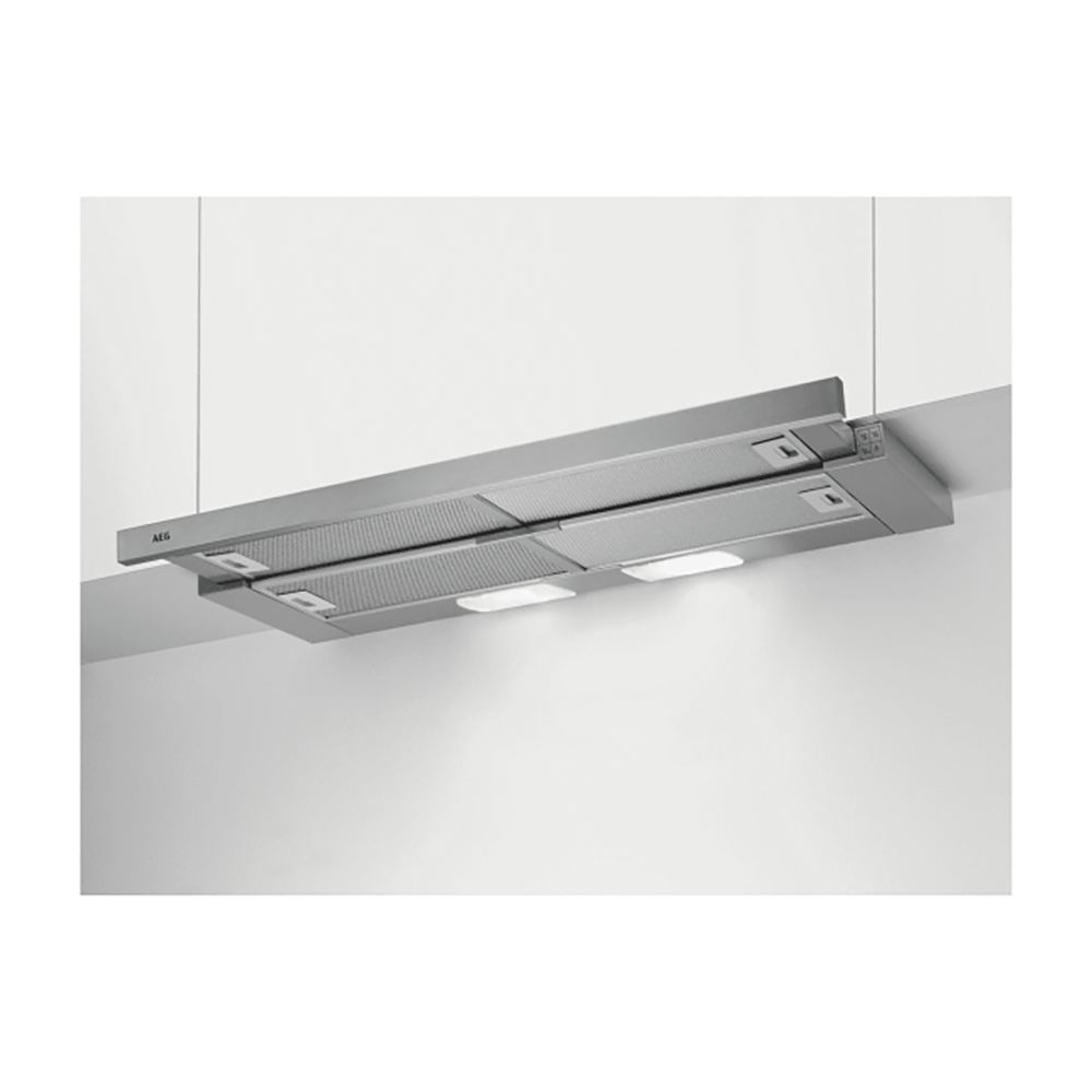 AEG DPB3931S Telescopic Canopy Cooker Hood, 90cm Wide - Stainless Steel | Atlantic Electrics