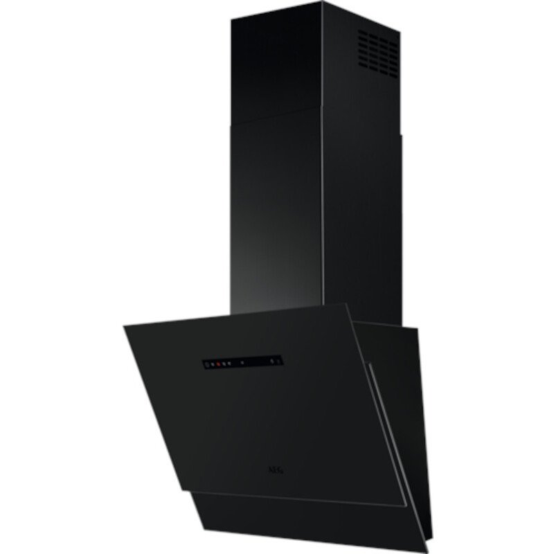 AEG DVE5671HR Wall Mounted Hood - Matt Black Glass | Atlantic Electrics