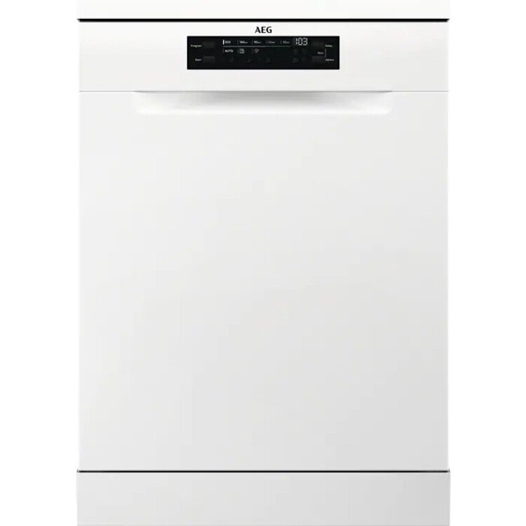 AEG FFB53937ZW Freestanding 60 CM Dishwasher - White - Atlantic Electrics - 41087761744095 