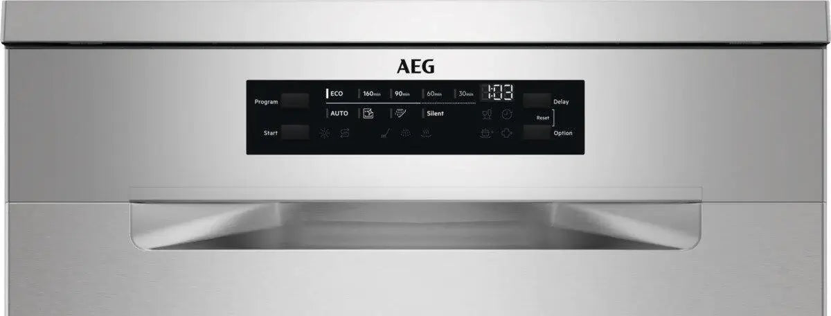 AEG FFB73727PM Freestanding 60 CM Dishwasher - Stainless Steel | Atlantic Electrics