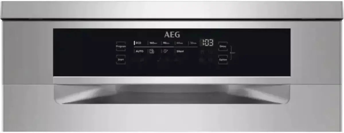 AEG FFB74707PM Freestanding 60 CM Dishwasher - Stainless Steel | Atlantic Electrics