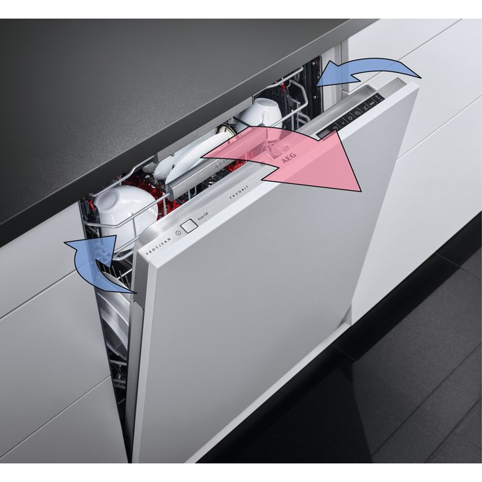 AEG FSK83828P Fully Integrated 60 cm Dishwasher 14 place - Black - Atlantic Electrics
