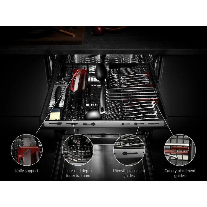 AEG FSK83828P Fully Integrated 60 cm Dishwasher 14 place - Black | Atlantic Electrics