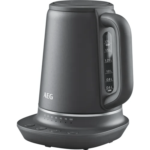 AEG Gourmet 7 K7-1-6BP-U 2.4kW 1.7 Litre Cordless Kettle - Graphite Grey | Atlantic Electrics