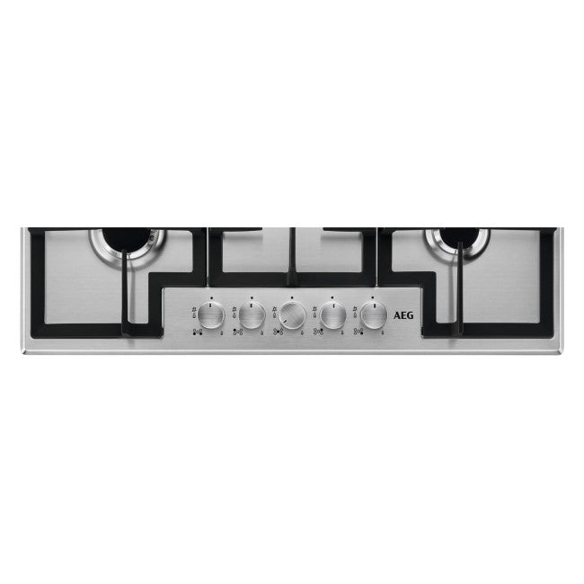 AEG HGB75400SM Gas Hob - Stainless Steel | Atlantic Electrics