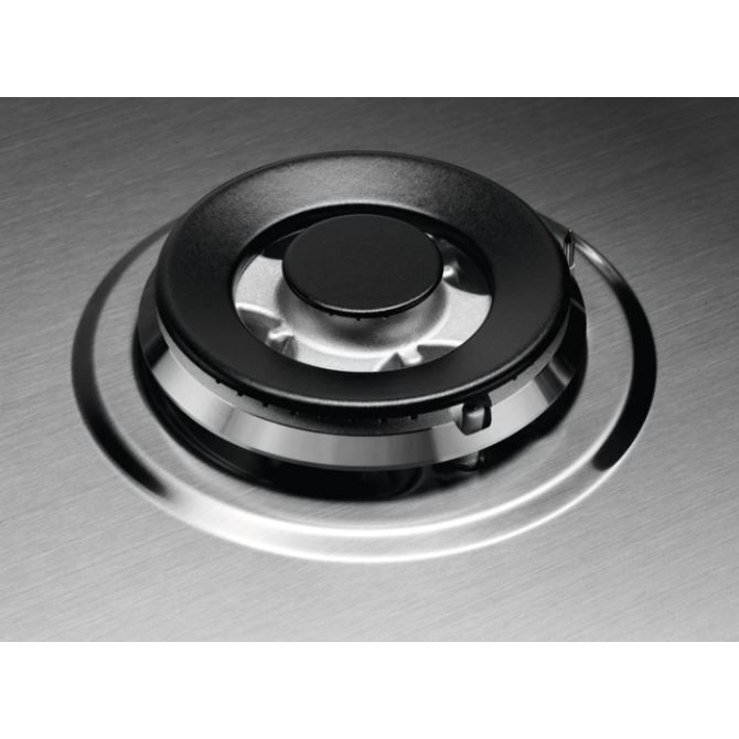 AEG HGB75420YM 75 cm Gas Hob - Stainless Steel | Atlantic Electrics