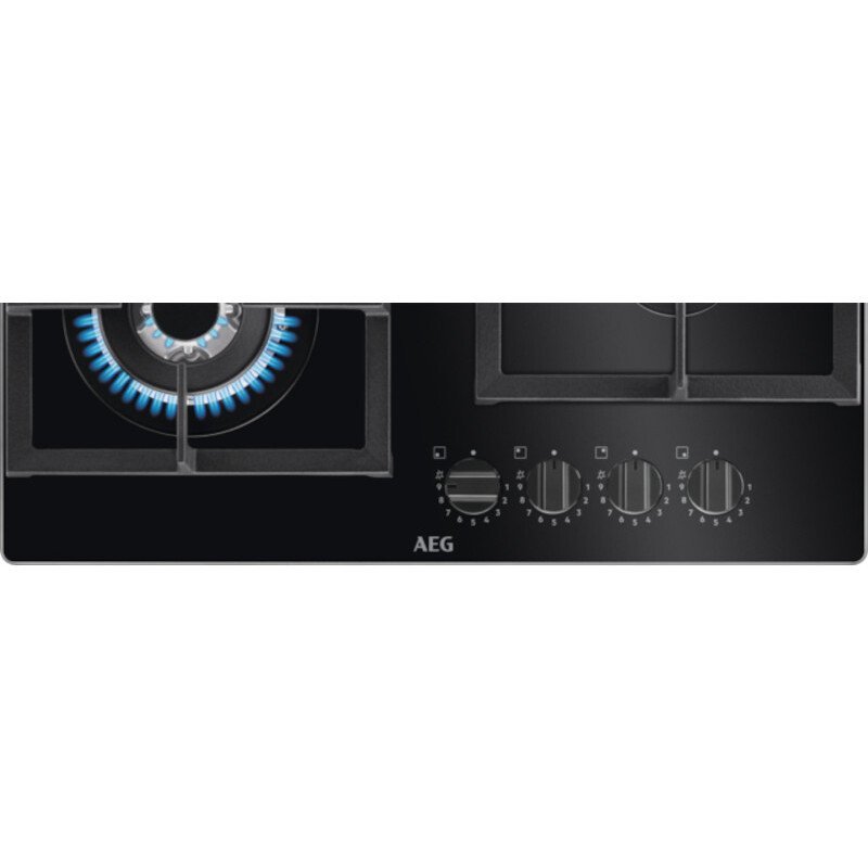 AEG HKB64420NB 60 cm Gas Hob - Black | Atlantic Electrics - 41222515327199 