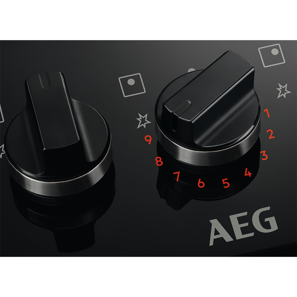 AEG HKB75450NB Gas Hob - Black | Atlantic Electrics - 39477720711391 