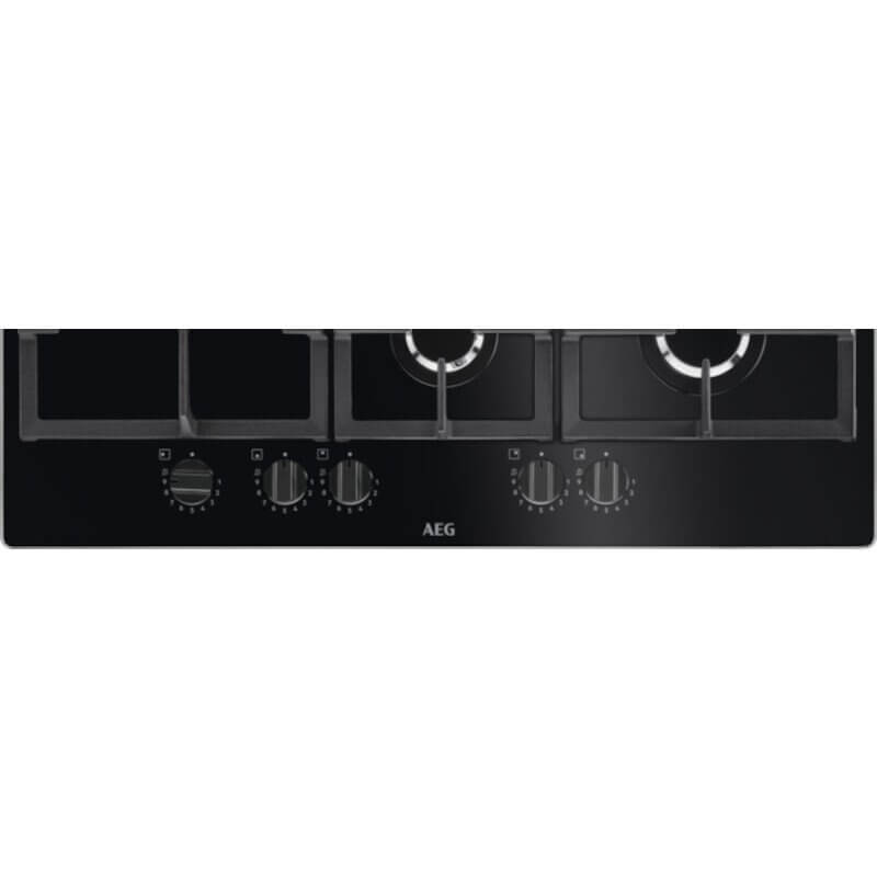 AEG HKB75820NB Gas Hob - Black | Atlantic Electrics - 39838118183135 