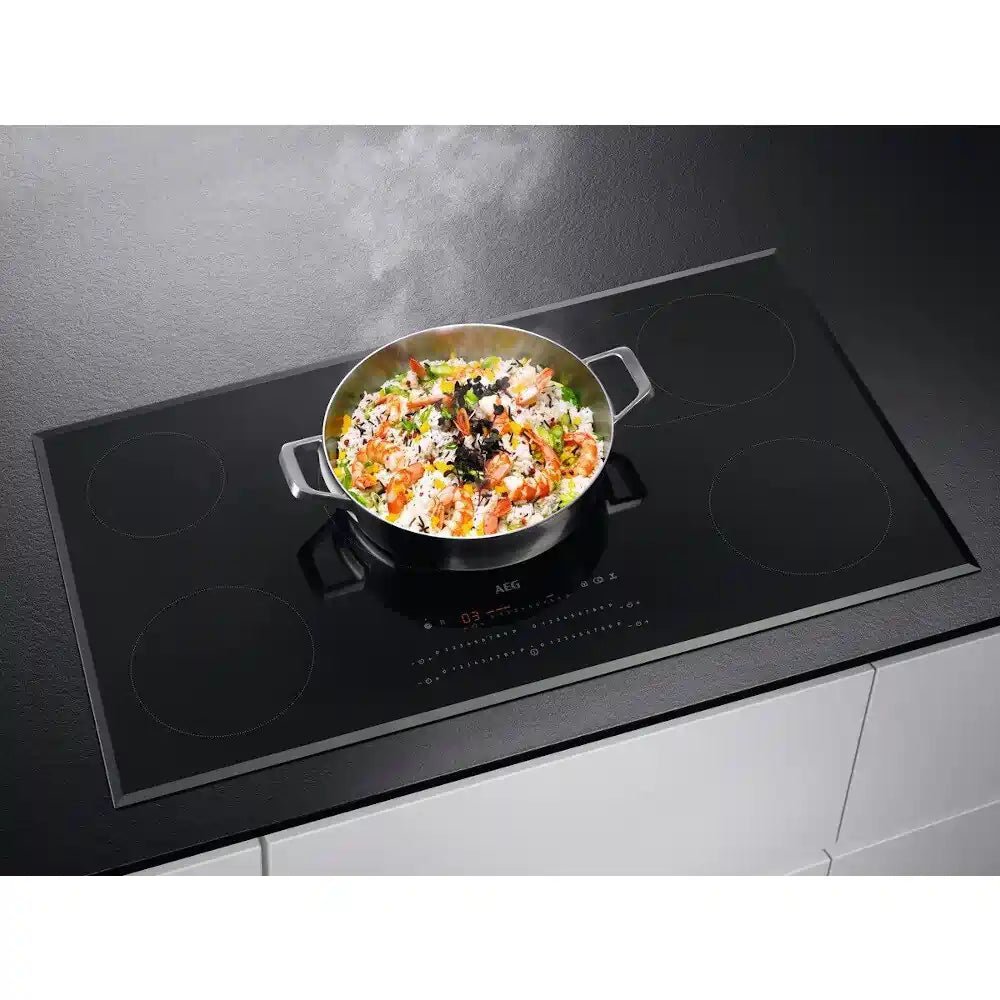 AEG HRE95770FB Ceramic Hob - Black | Atlantic Electrics - 40157488316639 