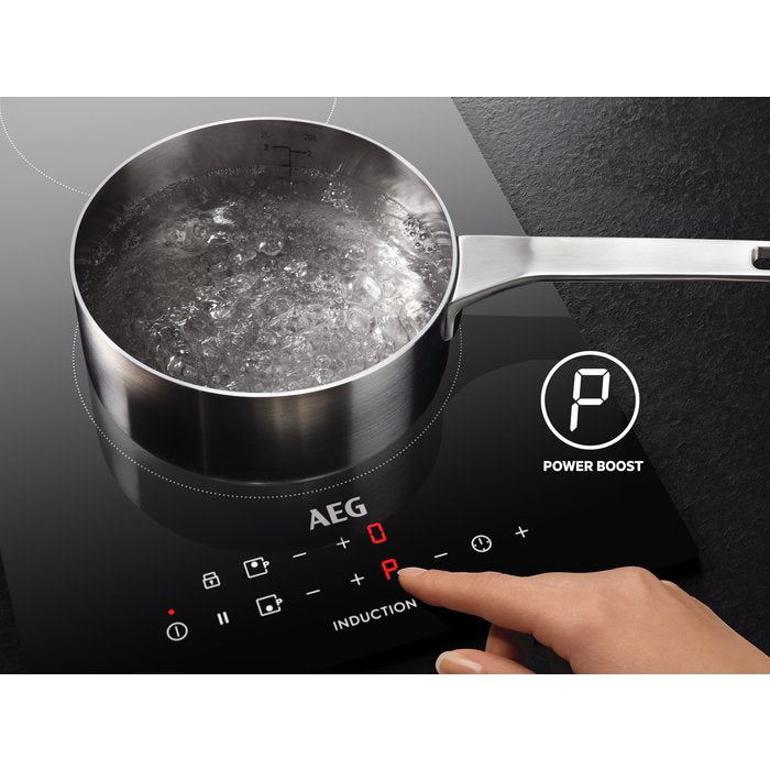 AEG IKB84401FB 80 cm Induction Hob - Black | Atlantic Electrics