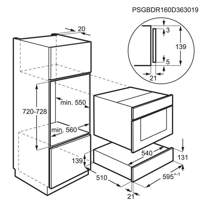 AEG KDE911423B Built In Vacuum Drawer - Black | Atlantic Electrics