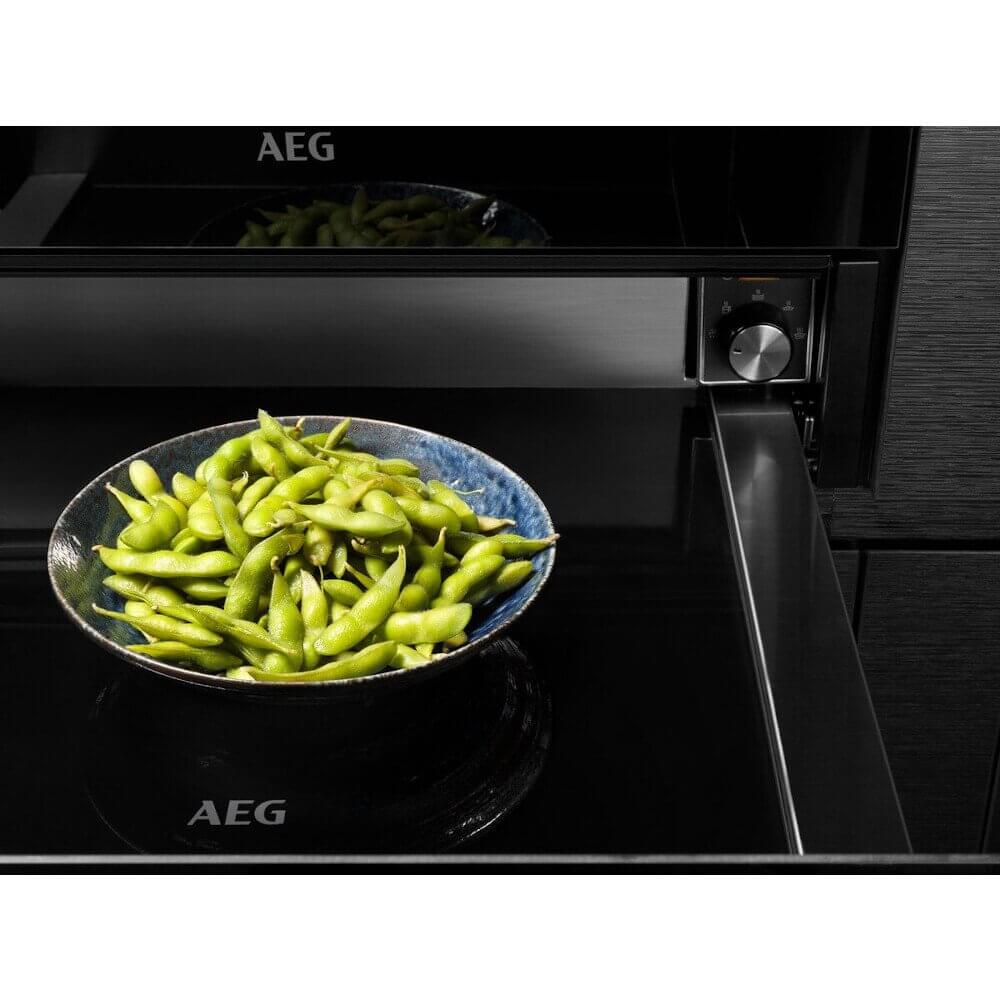 AEG KDE911424B Built In Warming Drawer - Black | Atlantic Electrics