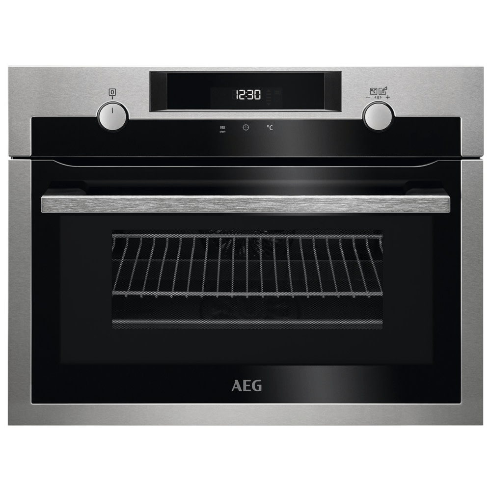 AEG KME565000M 45Cm Combiquick Built-In Oven 43L No Stainless Steel With Antifingerprint Coating | Atlantic Electrics - 39477718122719 