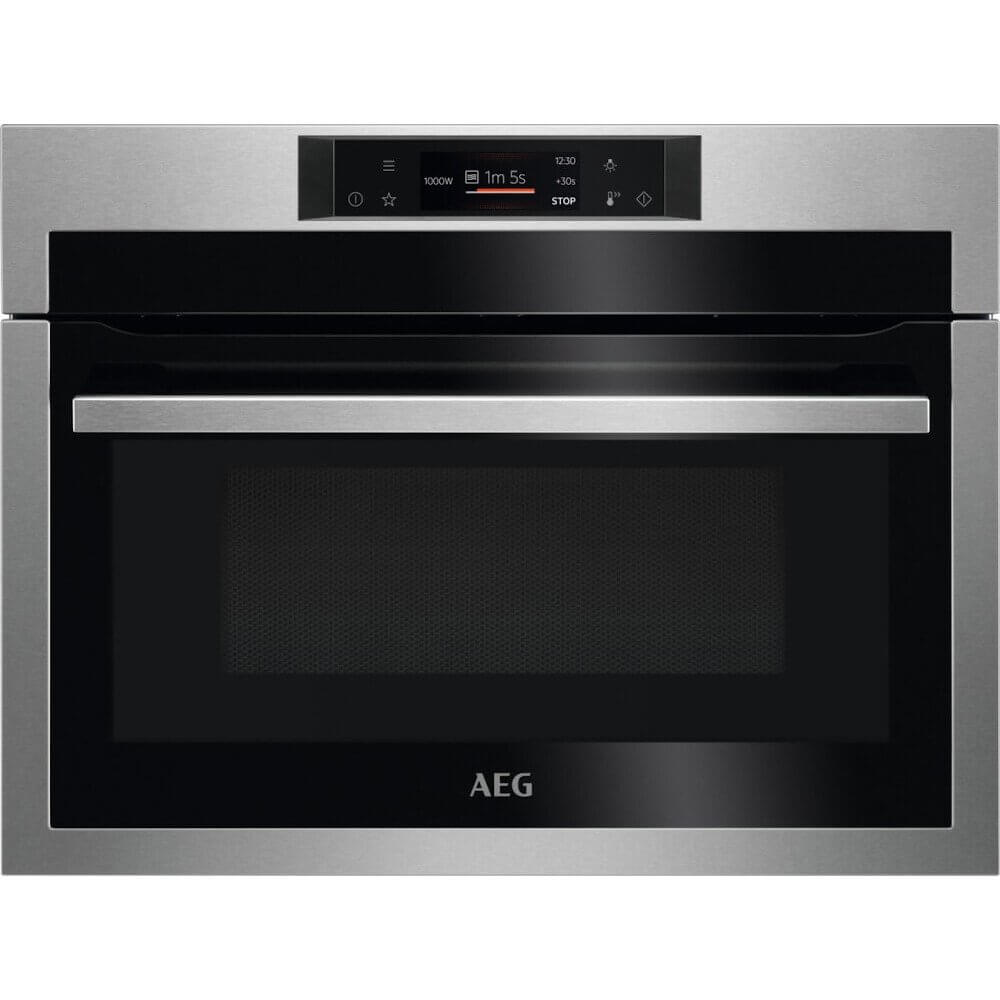 AEG KME761080M 59.5cm Built In CombiQuick Combination Microwave compact oven Stainless Steel | Atlantic Electrics