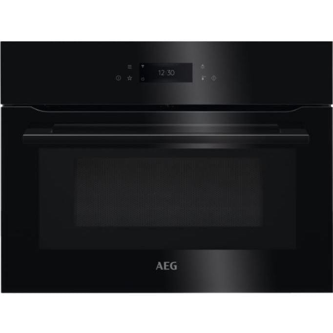 AEG KMK768080B 59.5cm Built In Combination Microwave Compact Oven Black - Atlantic Electrics - 39477718941919 
