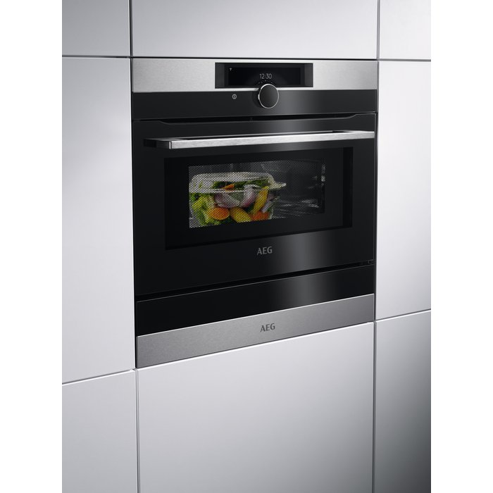 AEG KMK968000M 43 Liters Combination Microwave Oven - Stainless Steel | Atlantic Electrics