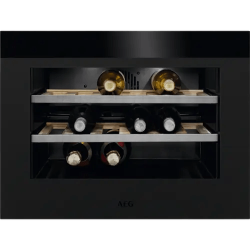 AEG KWK884520T 45 cm Built-in Integrated Wine Cellar Black 18 bottles - Atlantic Electrics - 40157489561823 