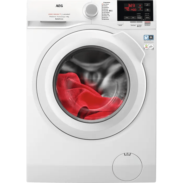 AEG L6FBG941CA 9kg 1400 Spin Freestanding Washing Machine White | Atlantic Electrics - 40639520637151 