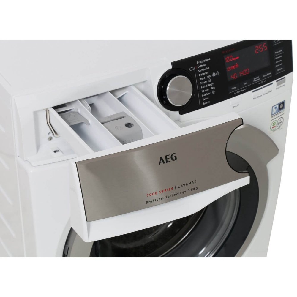 AEG L7FEC146R 10Kg 7000 Series Washing Machine Eco Valve 1400 Rpm White - Atlantic Electrics - 39477721399519 