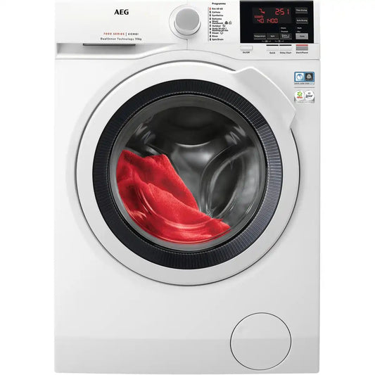 AEG L7WBG751R Freestanding Washer Dryer 7kg/5kg Load 1400rpm - White | Atlantic Electrics