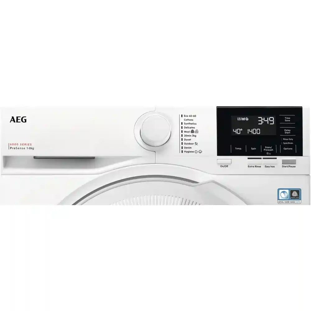 AEG LFR61842B Freestanding Washing Machine - White | Atlantic Electrics - 40626369036511 