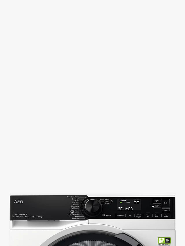 AEG LFR84946UC Freestanding Washing Machine - White | Atlantic Electrics - 41048152998111 