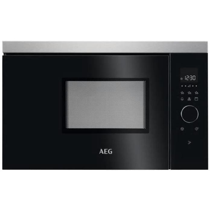 AEG MBB1756DEM Built-In Microwave with Grill Stainless Steel and Black 800W Capacity 17 Liter - Atlantic Electrics - 39477720875231 