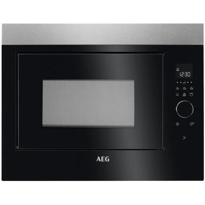 AEG MBE2658DEM 900W 26L Built In Microwave With Grill - Black - Atlantic Electrics