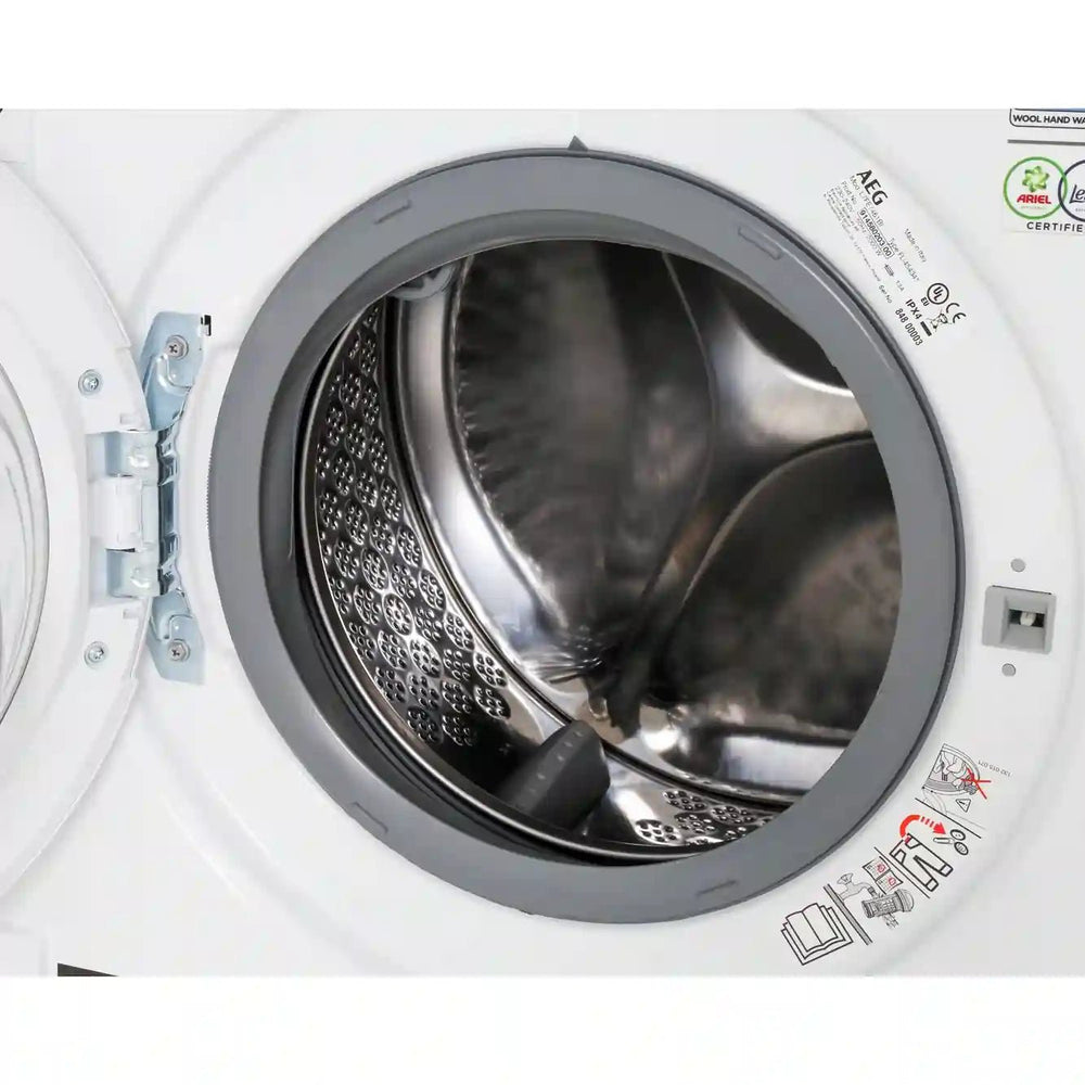 AEG ProSteam® L7FE7461BI Integrated 7kg Washing Machine with 1400 rpm - White - Atlantic Electrics - 40269142196447 