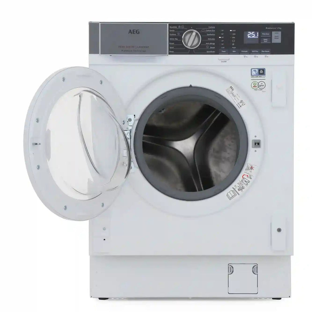 AEG ProSteam® L7FE7461BI Integrated 7kg Washing Machine with 1400 rpm - White - Atlantic Electrics - 40269142163679 