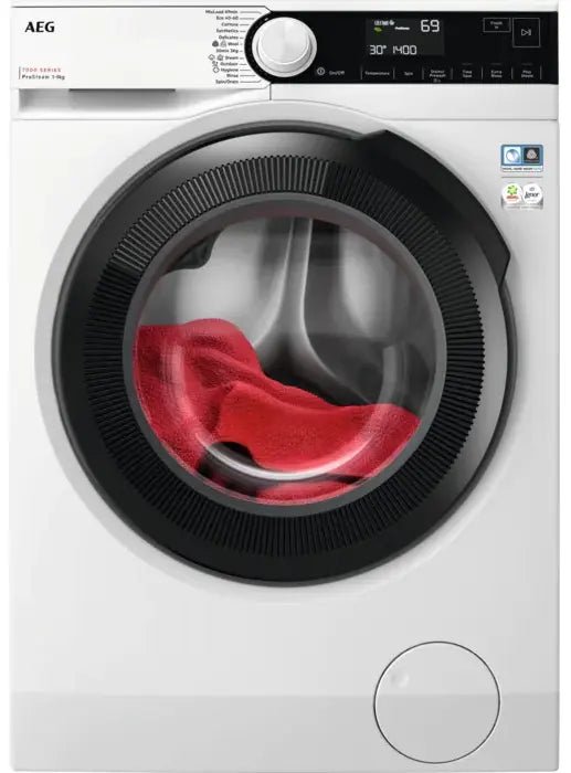 AEG ProSteam LFR73944B 9Kg Washing Machine with 1400 rpm - White - A Rated - Atlantic Electrics - 39529374712031 