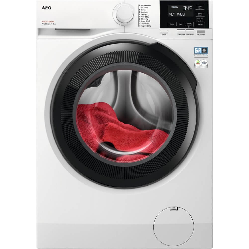 AEG ProSteam Technology LFR71864B 8kg Washing Machine with 1600 rpm - White - A Rated - Atlantic Electrics