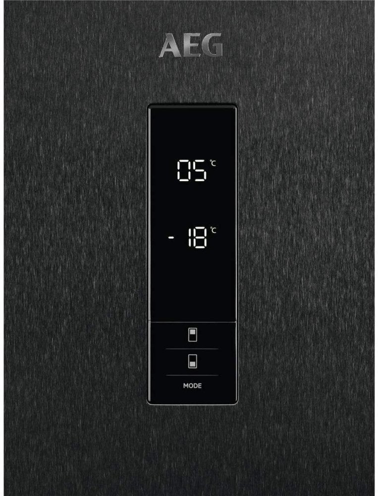 AEG RCB73423TY Freestanding 60-40 Fridge Freezer, Frost Free, 302L, 60cm wide, Dark Grey [Energy Class A++] - Atlantic Electrics - 39477720907999 