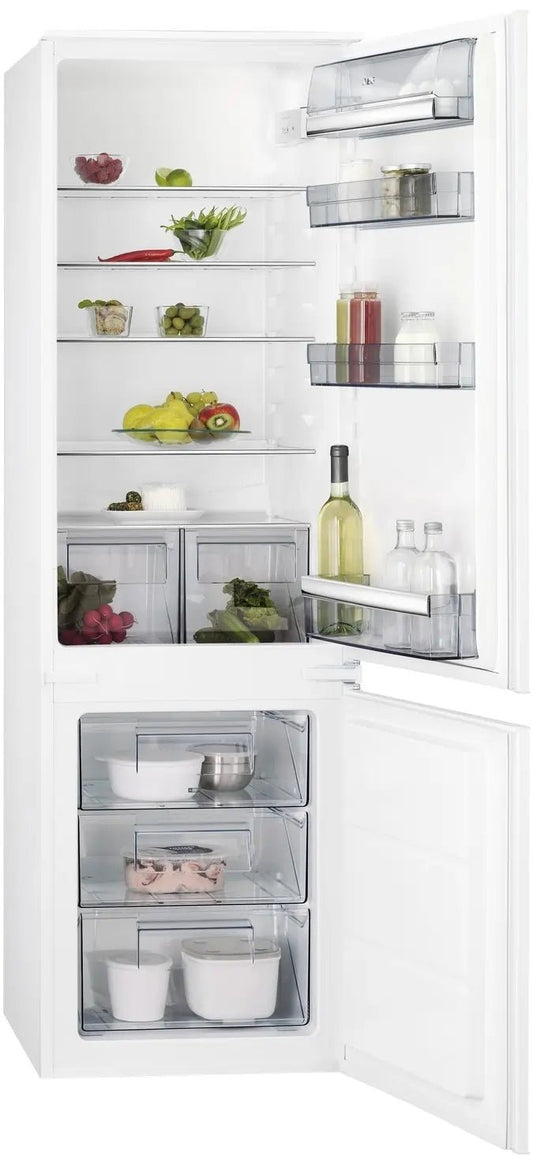 AEG SCB618F3LS Low Frost 70/30 Integrated Fridge Freezer 199/73 Litter | Atlantic Electrics