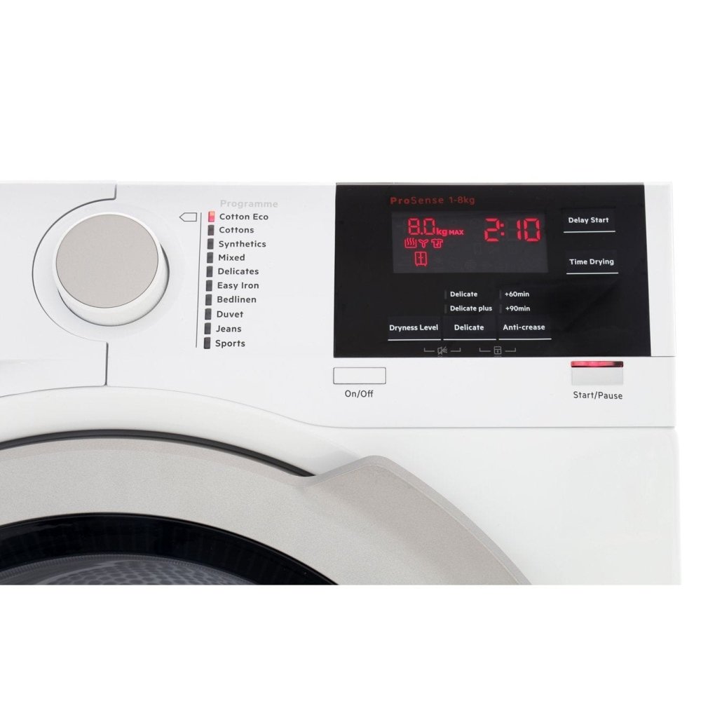 AEG T6DBG822N Freestanding Condenser Tumble Dryer - White | Atlantic Electrics - 39477726937311 