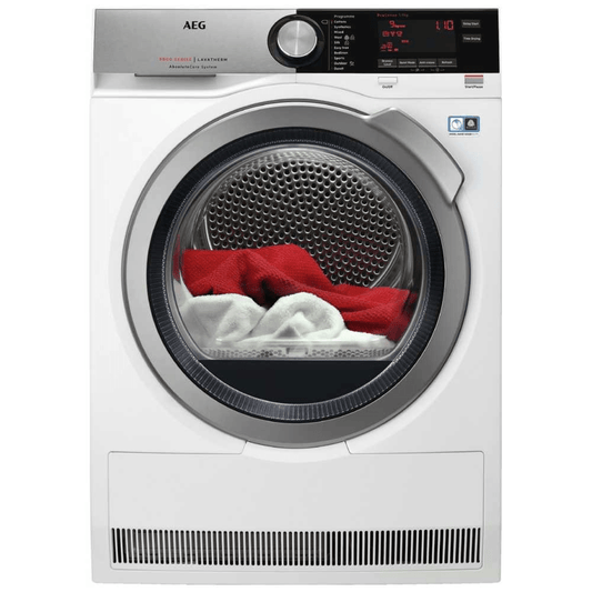 AEG T8DEC946R 9Kg 8000 Series Heat Pump Tumble Dryer - White | Atlantic Electrics